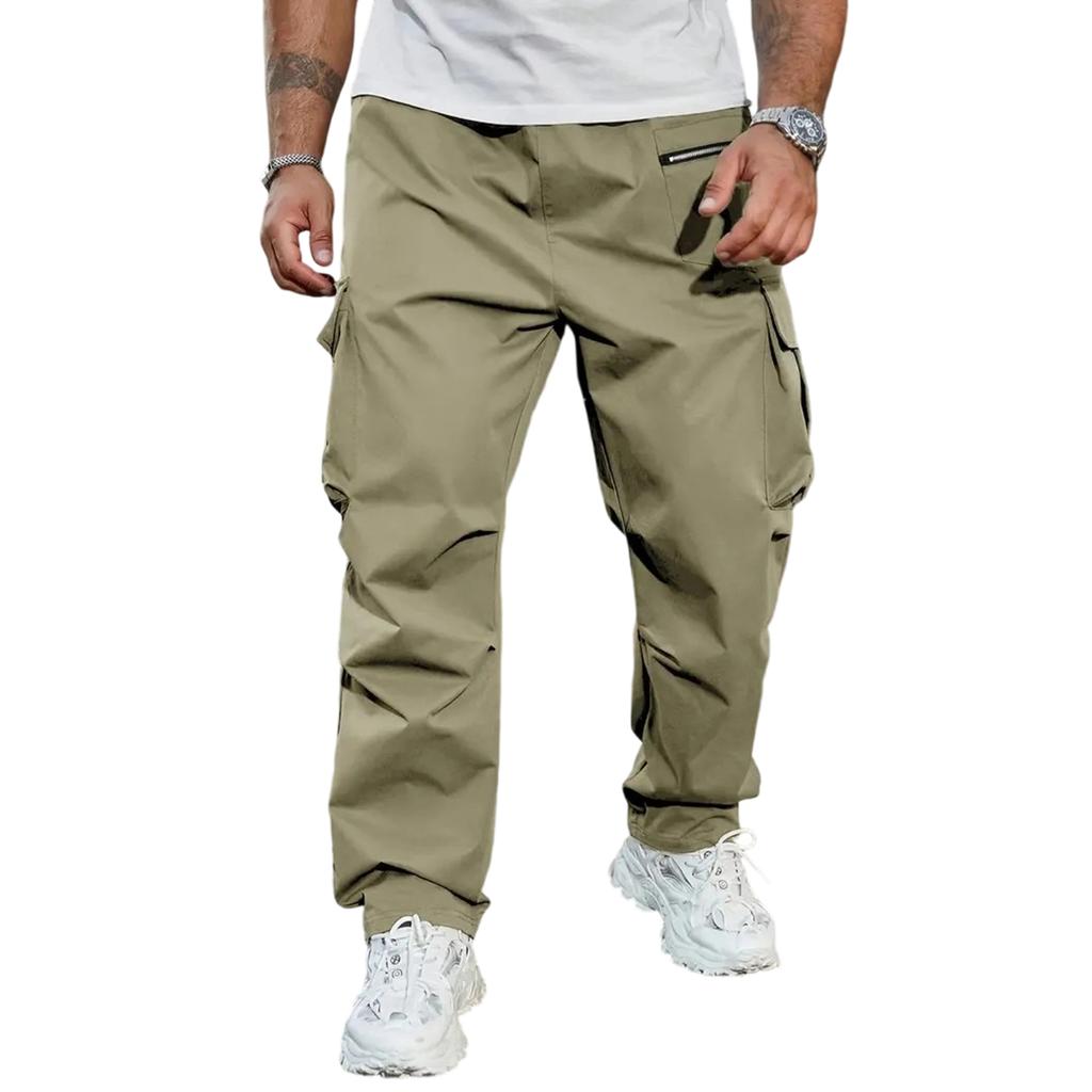 Men's Loose Sports Leisure Multiple Pockets Function Workwear Trousers