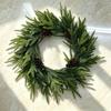Founock Christmas Wreath with Pine Cones and Poinsettias – Wall and Door Hanging Decoration