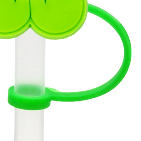 8 шт., 8-10 мм, соломенный чехол с цветком, пищевой силикон, многоразовый, пыленепроницаемый, милый, универсальный, мини-соломенный наконечник, пробка, Топпер, защита, кухонные принадлежности