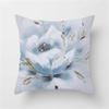 Home Decor Car Bedding Throw Pillow Blue Floral Print Sofa Pillow Cover Cushion Cover