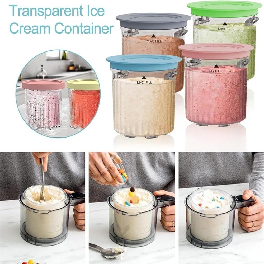 Plastic Ice Cream Containers Organization Ice Cream Makers for NC201UK/NC201/NC200/NC100 Series