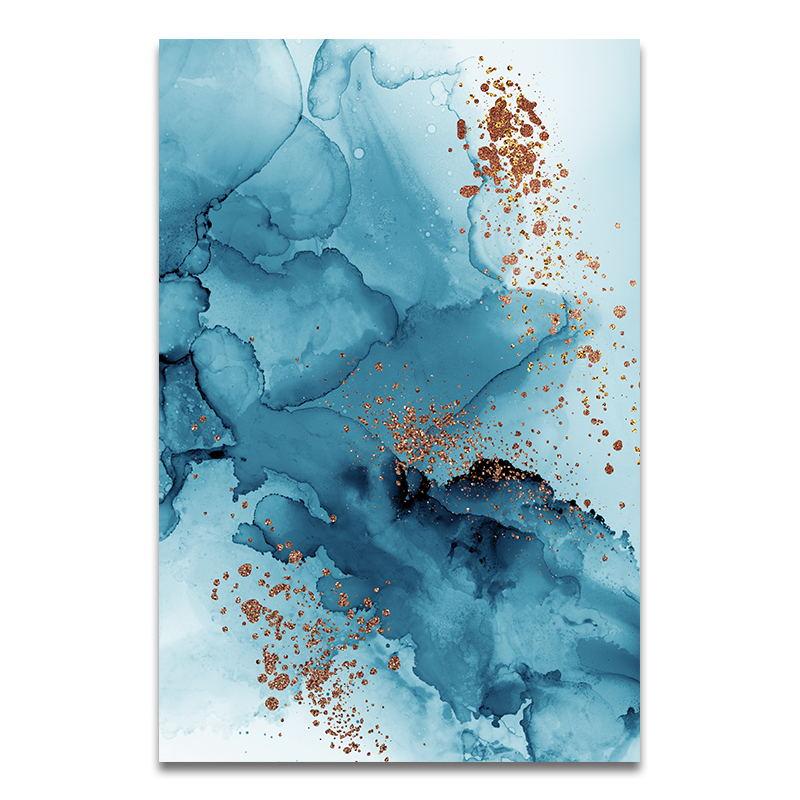 Современные акварельные чернила абстрактный настенный постер минималистский холст с принтом декоративная живопись современное искусство украшение дома картина