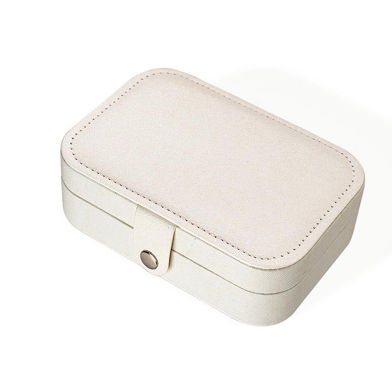 Jewelry box, jewelry organizer, multifunctional portable creative leather jewelry case, korean style accessories