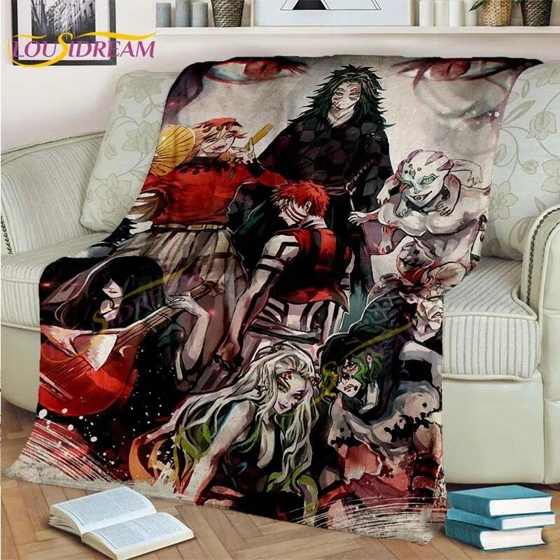 Одеяло японского аниме «Убийца демонов», мультяшное одеяло Tomioka Giyuu, одеяло, чехол на стул, одеяло, кровать, диван, покрывало, вентилятор, подарок