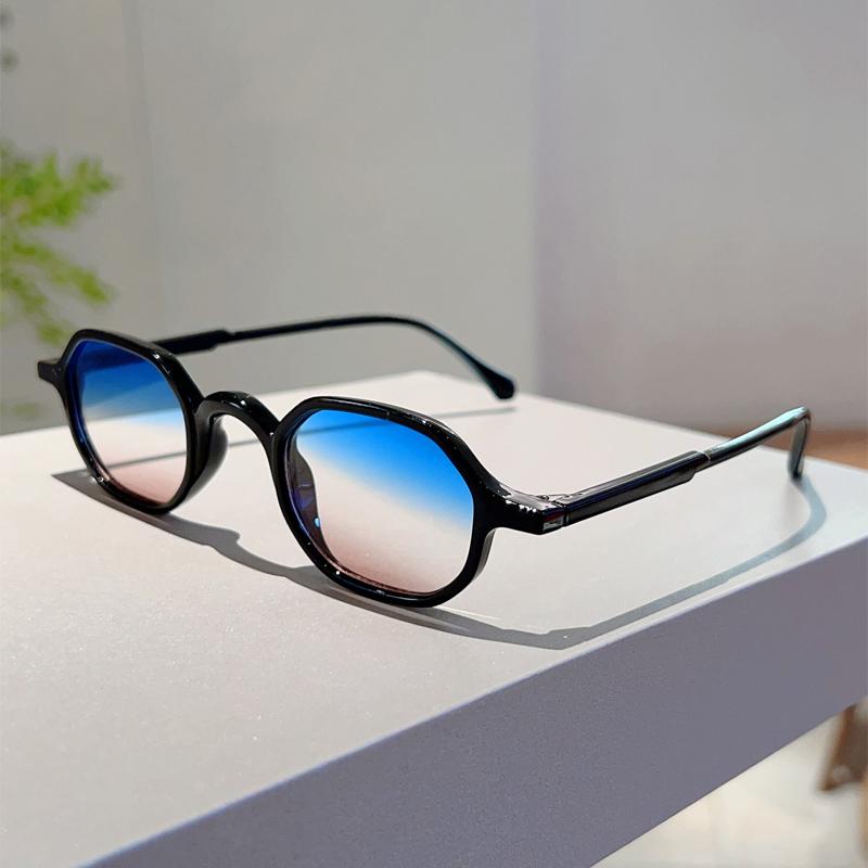 Винтажные овальные солнцезащитные очки Мужские Модные Разноцветные Уличные Очки Женские Трендовые Ретро Корейский Стиль Повседневный Декор Солнцезащитные Очки