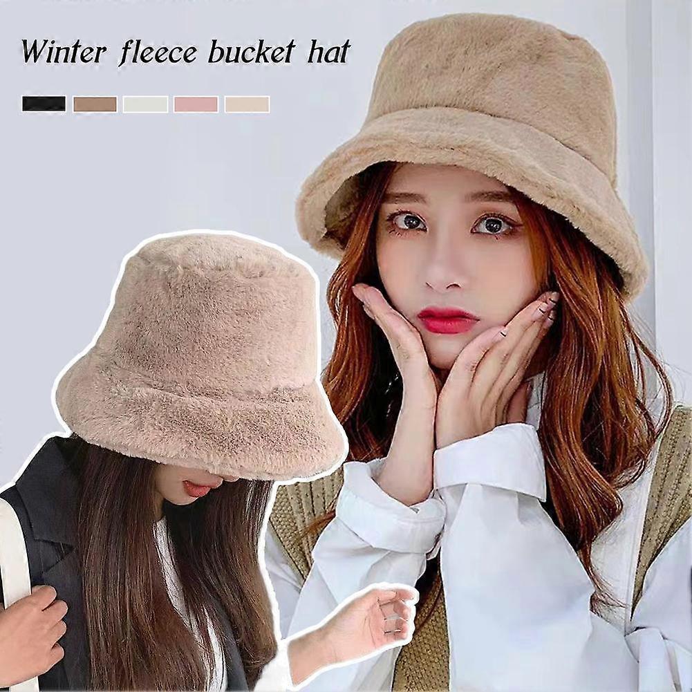 Women Winter Warm Classic Caps High Quality Bucket Hat Ladies Fashion