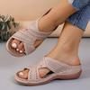 Fashion Women Slippers New Summer Elegant Low Heels Sandals Outdoor Lightweight Shoes Fashion Wedges Casual Slippers Beach Slides Women