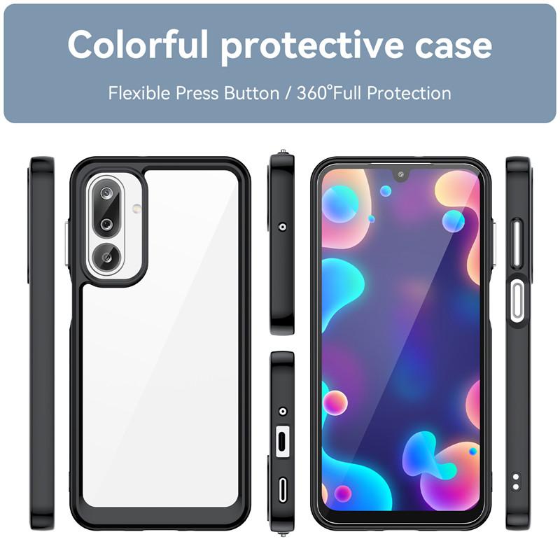 Чехол для Samsung Galaxy M36 Чехол для Samsung M36 F16 F36 TPU Бортик Акриловая Задняя Панель Бампер Защитные Чехлы Для Телефона Для Samsung M16