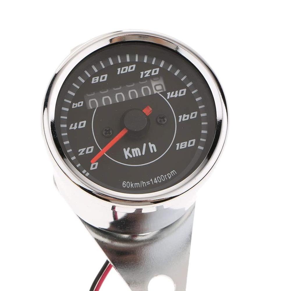 Universal Motorcycle Speedometer With Two Color Led Light Digital Odometer Gauge For Motorbike Instrument