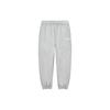Loose Fit Cuffed Fleece Knit Solid Color Sports Casual Pants Men Bottoms Cloud-Gray Flower-Gray F51M249699F-MG