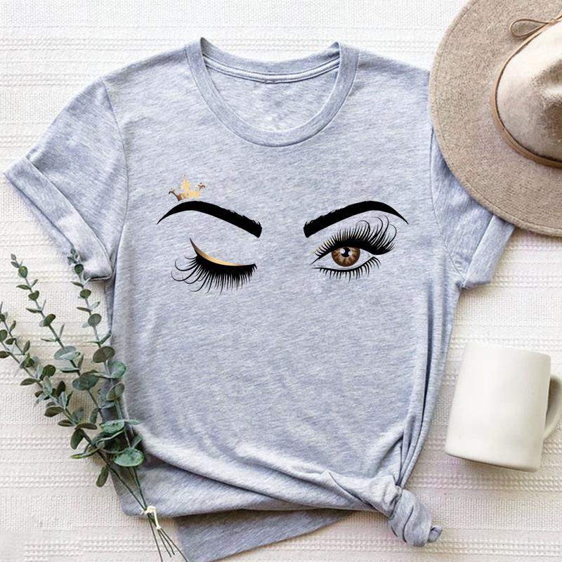 Акварельная футболка, модная милая милая футболка в стиле 90-х годов, одежда, повседневная женская футболка с коротким рукавом и принтом, женская футболка с рисунком