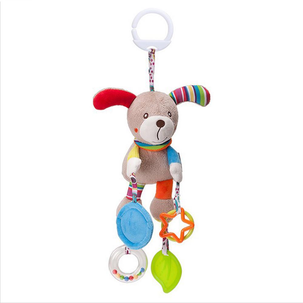 Stuffed Animals Baby Toys Rattles Music Mobile Doll Bed Bell Infant Stroller Hand Bells Plush Toy