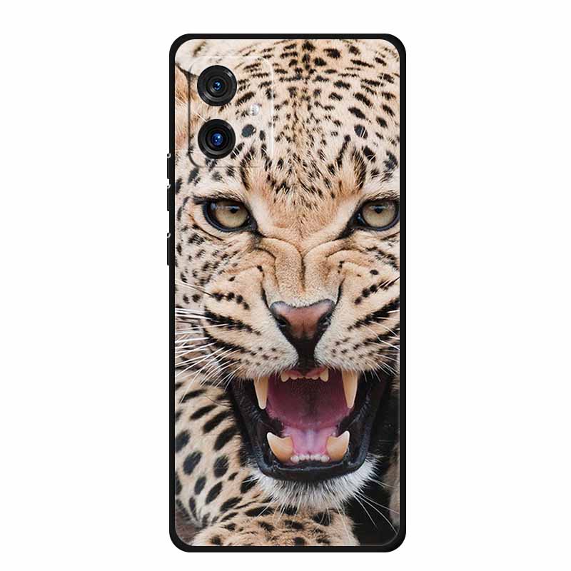 For Motorola G14 4G Case Animals TPU Silicone Soft Cover Phone Cases for Moto G14 G 14 MotoG14 PAYF0010IN Shockproof Wolf Fundas