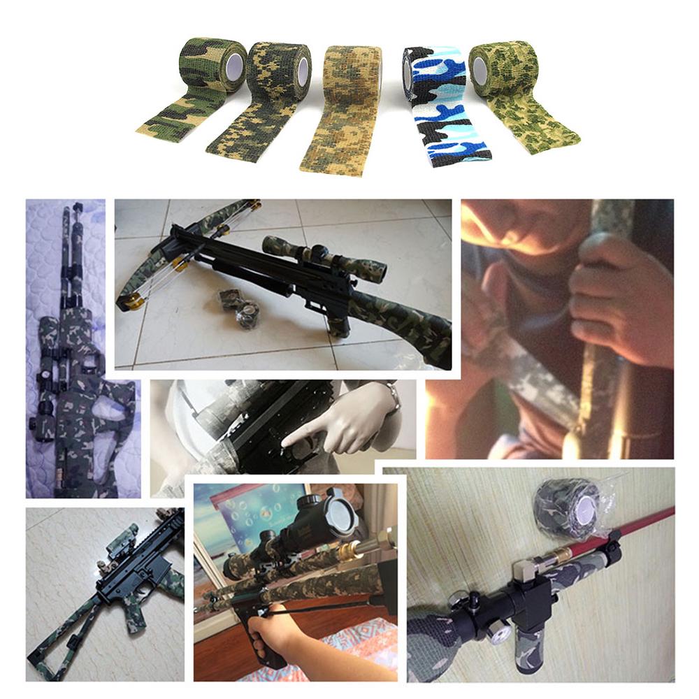 1 рулон многоразовой уличной военной камуфляжной ленты для охоты, кемпинга и велоспорта, эластичная лента-невидимка