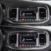 Glossy Carbon Fiber Car Dashboard Navigation Cover For Dodge Charger 2015-