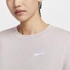 Nike Спортивная клубная флисовая толстовка с круглым вырезом женская толстовка платиново-фиолетовая белая DQ5474-019