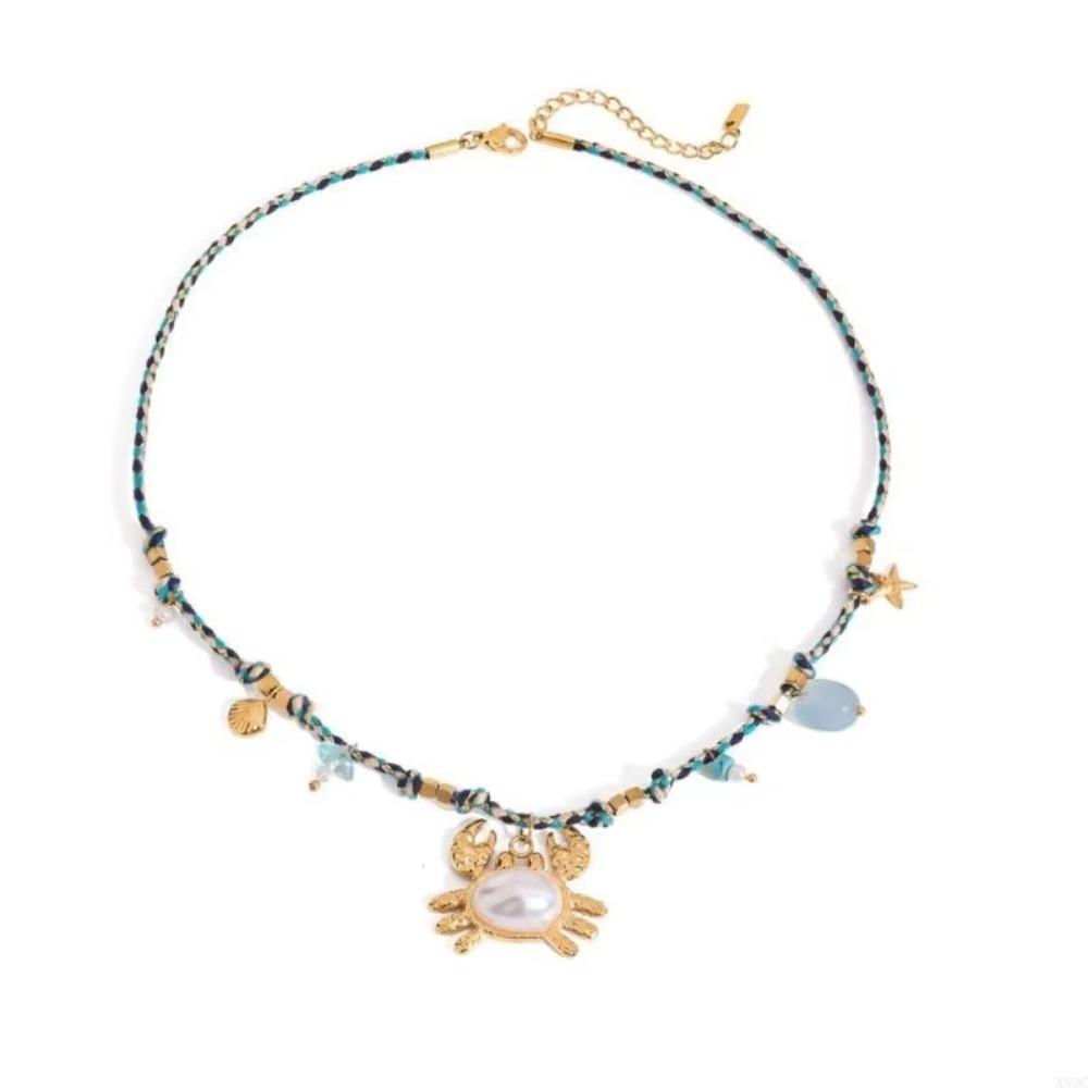 Fish/Shell/ Starfish Pendant Necklace Bohemia Clavicle Chain Creative Choker Necklace Vacation