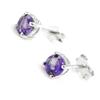 [I8938] - Amethyst 'Celestina' Silver Earrings