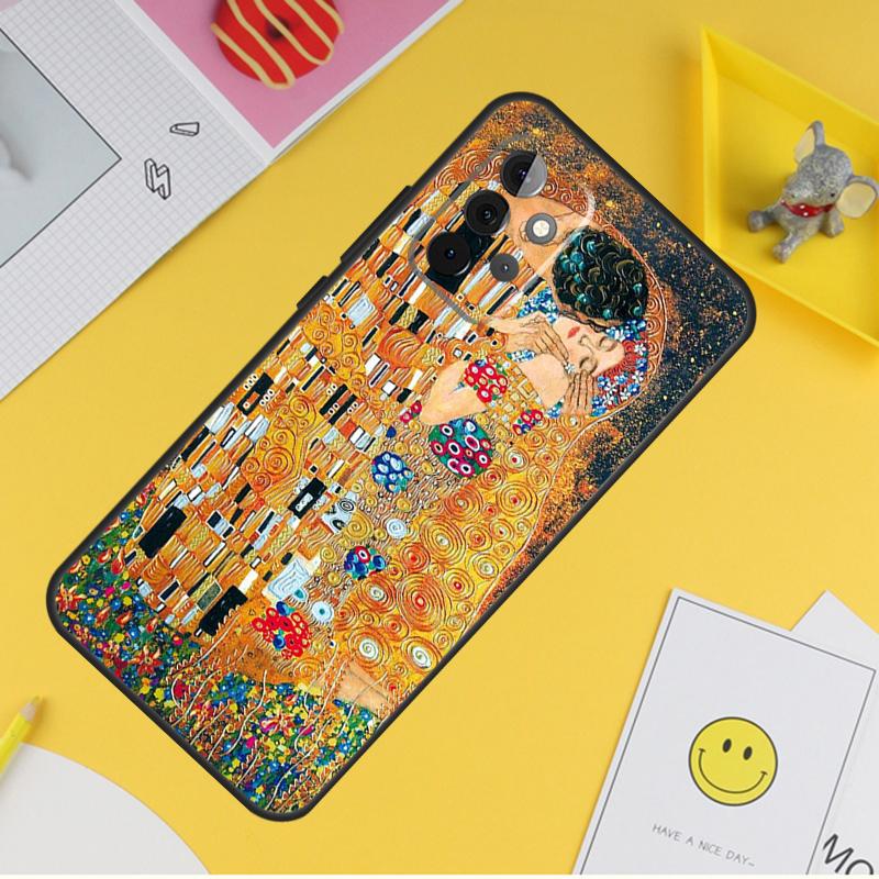 Чехол для телефона с картиной Густава Климта «Поцелуй» для Samsung Galaxy A53 A33 A13 A12 A32 A52 A14 A34 A54 A15 A25 A35 A55 A71 A51