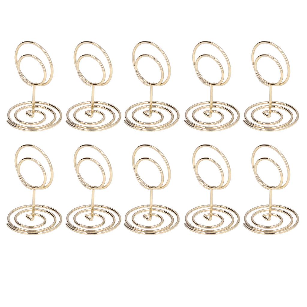 10pcs Table Number Holder Convenient Practical Round Base     Stable Elegant   Home Decoration