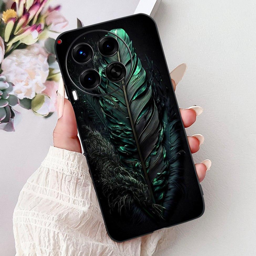 Черный Для Tecno Camon 30 CL6 CL6k Чехол Для Techno Camon 30 5G CL7 Крышка Роскошный Модный Забавный Милый Забавный Расписной Мягкий ТПУ