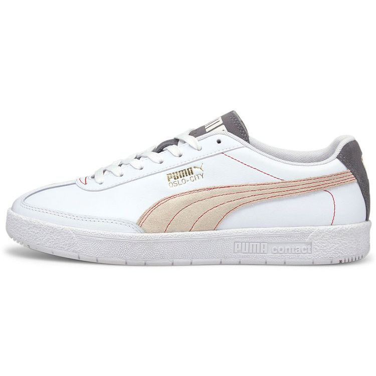 Puma Oslo-City Comfortable Versatile Lightweight Low-Top Sneakers Women Sneakers White Brown 375937-01