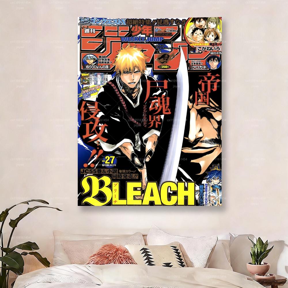 BLEACH Аниме Обложка Weekly Jump Гобелен Плоская Печать Ичиго Куросаки Настенное Украшение Японский Манга Декор для Спальни Подарок Фанату