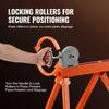 Pipe Stand with Roller Head 2500 LBS Load for 2-36 inches Pipes 45# Steel