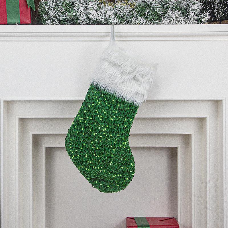 Christmas Tree Pendant Christmas Decoration Supplies Creative Sparkling Plush Christmas Socks