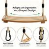 Wooden Swing Capacity Carbonized Wooden Swing Seat Indoor Outdoor Backyard Play Outdoor Swing Tools Adult Party Activity Swing
