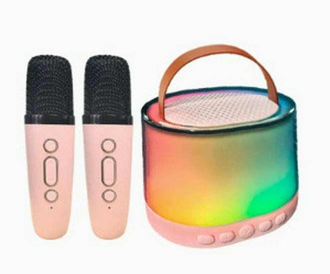 Самый продаваемый портативный уличный Bluetooth-динамик с двумя микрофонами для семейного караоке