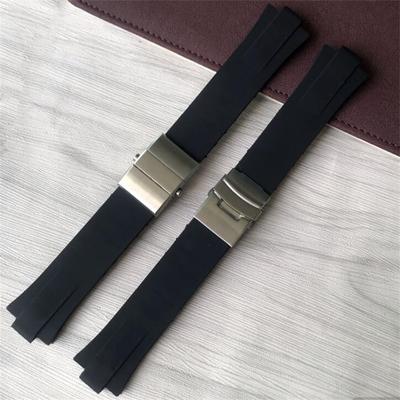 Classci мужской ремешок для часов с выпуклым ртом из силиконовой резины 24x11 мм черный водонепроницаемый ремешок из смолы подходит для часов ORIs AQuis 733 в наличии
