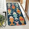 Мультяшный красочный ковер с рыбами 2 шт. кухонный коврик придверный коврик ковер для гостиной ковер для спальни украшение дома