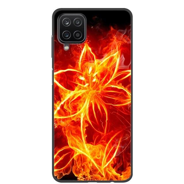 Чехол для Samsung A12, 2021, черные мягкие силиконовые чехлы из ТПУ для телефонов Samsung Galaxy A12 M12, чехол с крутым дизайном, чехол-бампер A 12