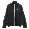Adidas Track Jacket M Black Jersey Women Used