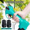 Cordless Pruner Electric Pruning Shear Trimmer Cutter Efficient Fruit Tree Bonsai Garden Scissors with Lithium-ion 10x4x27.5cm