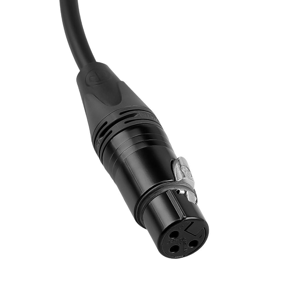 Кабели XLR Балансный Микрофонный Экранированный Совместимый с Sennheiser Sound Zaxcom 1м Alvin's 3-контактный Папа-Мама Кабель, Конструкция с Защитой от Шума, Shure,