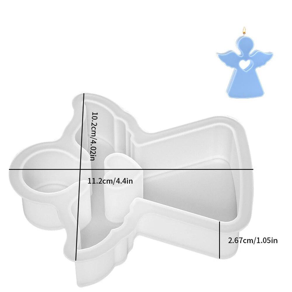 Милый ангел, силиконовая форма для свечи, гипсовая, устанавливаемая на автомобиль, расширяющаяся гипсовая форма для украшения, пасхальная форма для ароматерапии