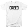 Creed Cracked Logo T-shirt Mens Licensed Boxing Movie Tee Rocky White
