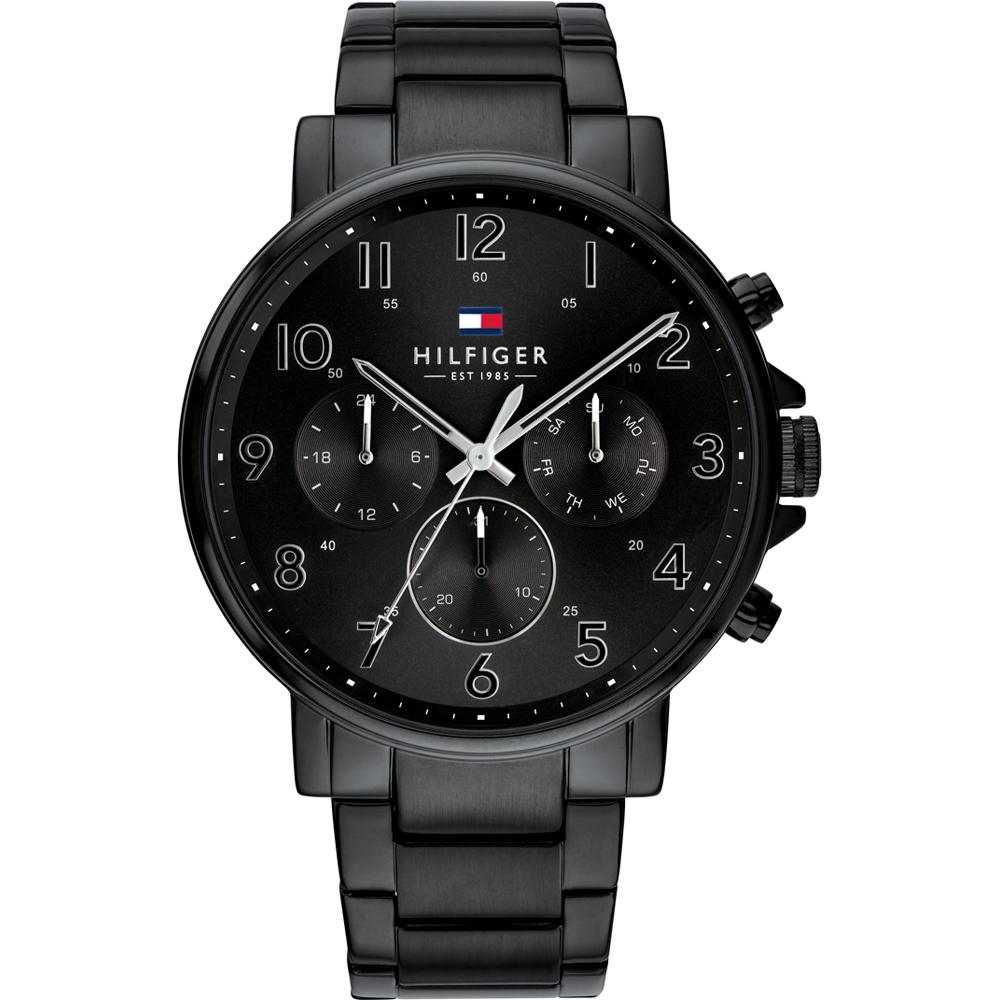 Tommy Hilfiger 1710383 men's watch black strap black dial 44mm + box