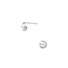 Earrings Platinum Lune Blanc Akoya Pearl Diamond Crescent Moon APVA2381 PA [Vendome Aoyama] [Official]