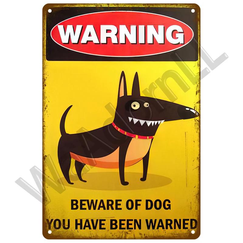 Retro Caution Metal Sign for Bar Pub Garage Vintage Russian Warning Decor for Home Walls