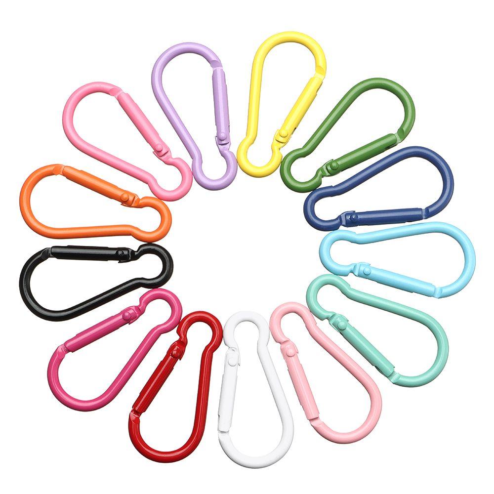 Многоцветный карабин из алюминиевого безопасного сплава для кемпинга и пешего туризма, пряжка, брелок, кнопка для восхождения