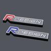 1pc 3D Metal Car Badge Sticker Gutter Body Trunk Decor Car Accessories For Volvo Rdesign AWD S40 S60 S70 S80 S90 V40 V50 V60 V70