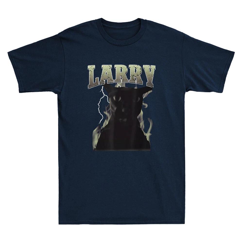 Evil Larry Cat Dank Brainrot Meme Funny Graphic Retro Men's Short Sleeve T-Shirt Fashionable and Street Hip-hop Men's Clothing