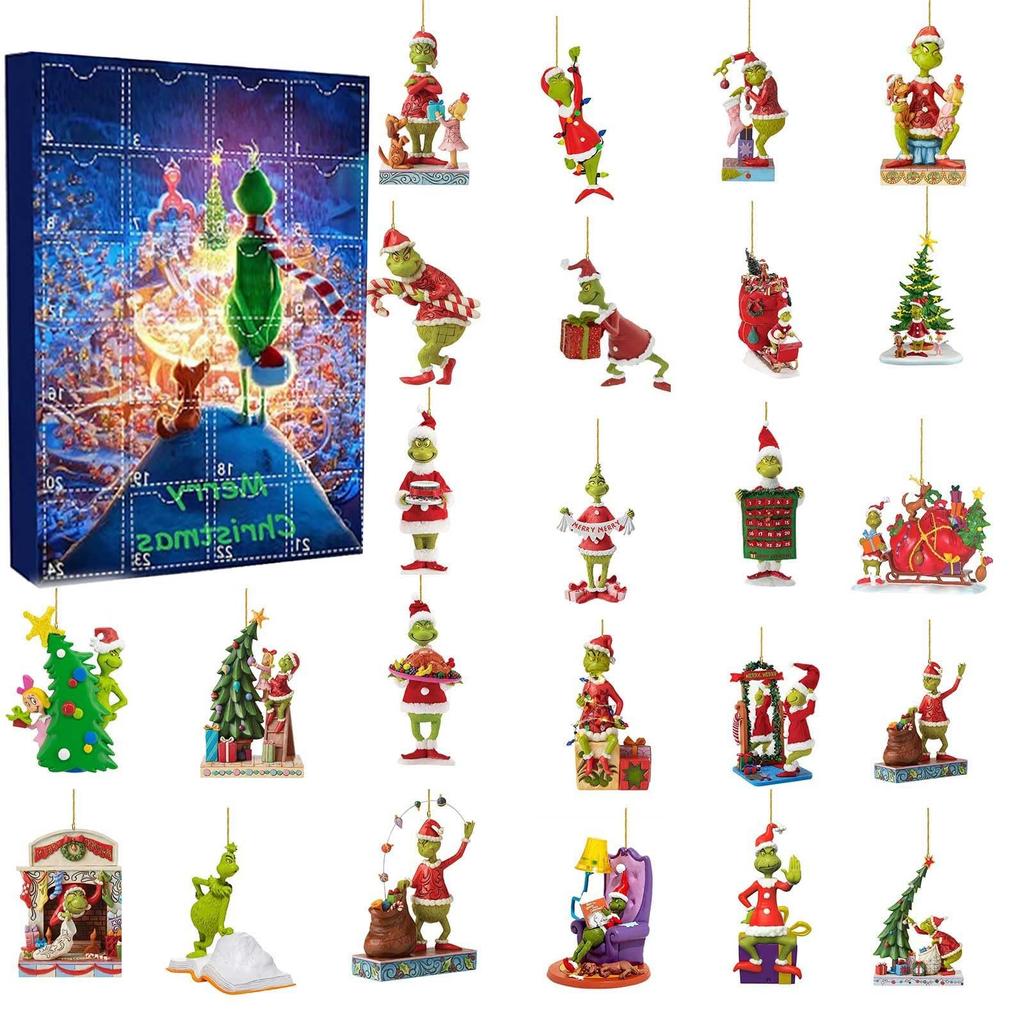 Christmas Advent Calendar Contains 24 Gifts, Christmas Cute 2D Figures Doll Advent Calendar, Christmas Countdown Calendar With Surprise Toys