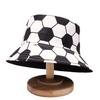 Football Pattern Printed Bucket Hat Spring And Summer Outdoor Foldable Sunshade Sunscreen Cap