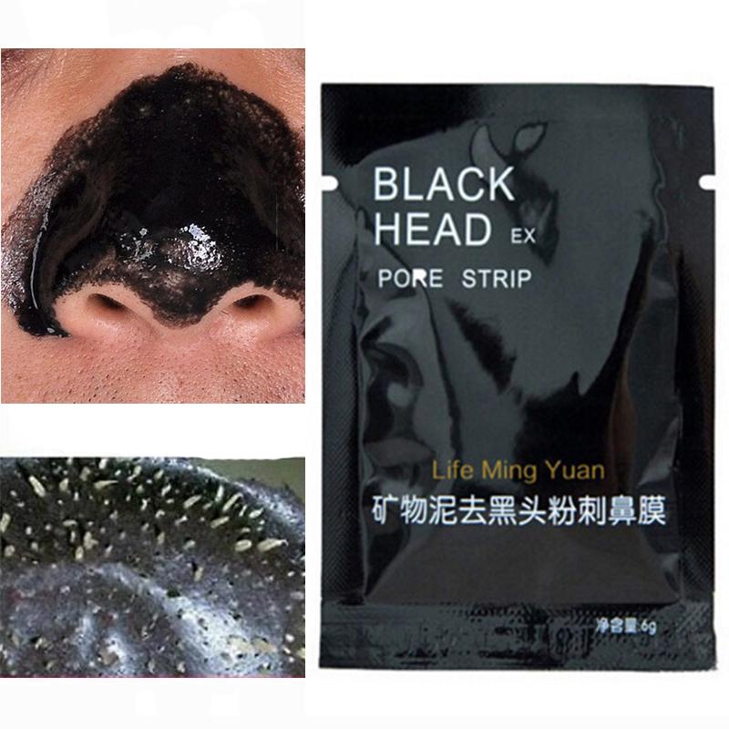 Чёрная минеральная маска для носа от чёрных точек