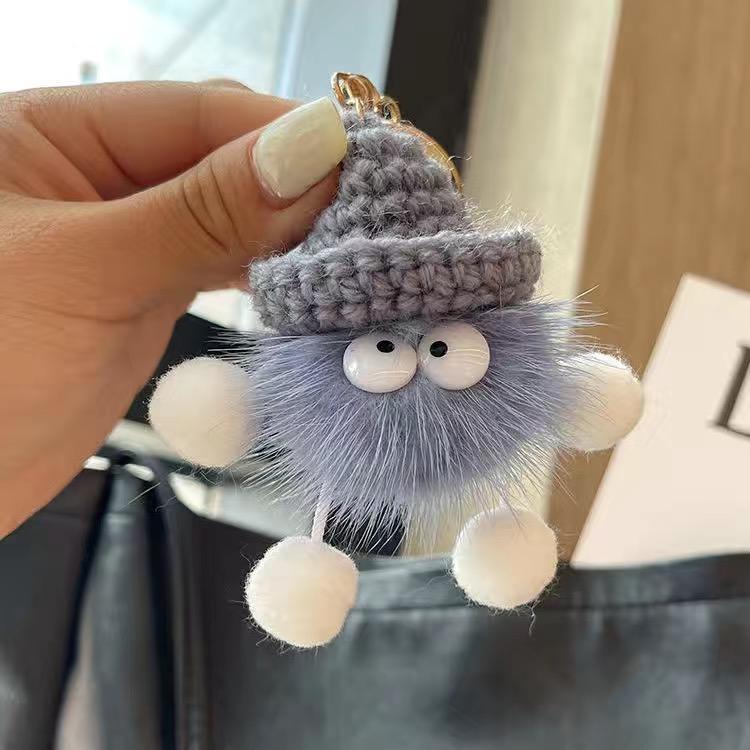 Симпатичные брелоки для женщин из натурального меха норки брелок для ключей