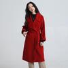 Fengxun Women's Pure Wool Double-faced Coat